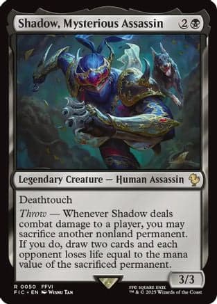 Shadow, Mysterious Assassin (050) [Commander: FINAL FANTASY]