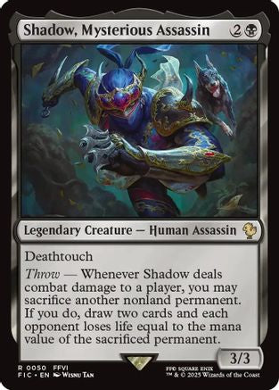Shadow, Mysterious Assassin (050) [Commander: FINAL FANTASY]