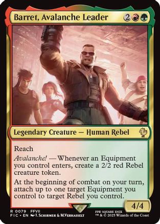 Barret, Avalanche Leader (079) [Commander: FINAL FANTASY]