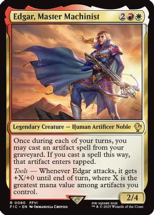 Edgar, Master Machinist (080) [Commander: FINAL FANTASY]