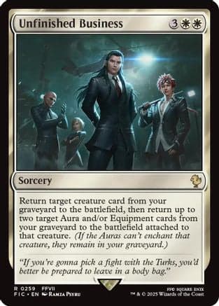 Unfinished Business (259) [Commander: FINAL FANTASY]