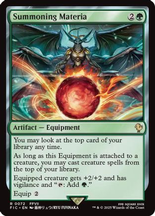 Summoning Materia (072) [Commander: FINAL FANTASY]