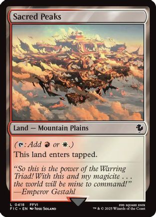 Sacred Peaks (418) [Commander: FINAL FANTASY]