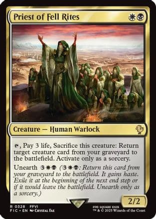 Priest of Fell Rites (328) [Commander: FINAL FANTASY]