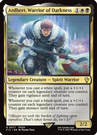 Ardbert, Warrior of Darkness (077) [Commander: FINAL FANTASY]