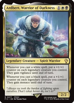 Ardbert, Warrior of Darkness (077) [Commander: FINAL FANTASY]