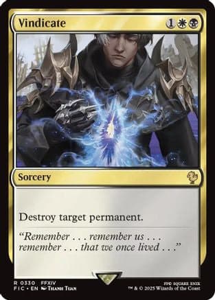 Vindicate (330) [Commander: FINAL FANTASY]