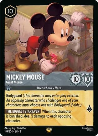 Mickey Mouse - Giant Mouse | Cold Foil (199/204) [Reign of Jafar]