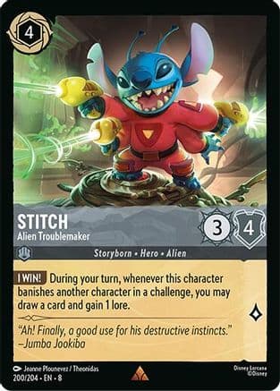 Stitch - Alien Troublemaker | Cold Foil (200/204) [Reign of Jafar]