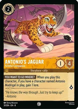 Antonio's Jaguar - Faithful Companion | Cold Foil (31/204) [Reign of Jafar]