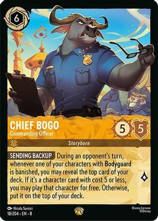 Chief Bogo- Commanding Officer | Cold Foil (18/204) [Reign of Jafar]