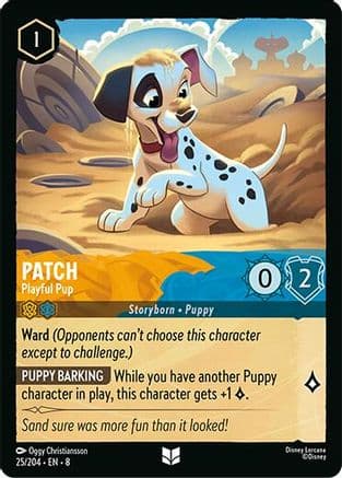 Patch - Playful Pup | Cold Foil (25/204) [Reign of Jafar]