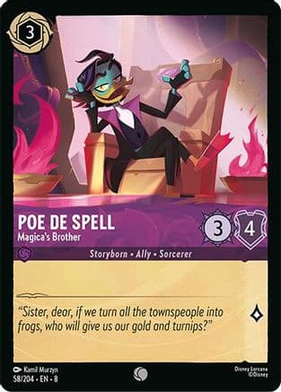 Poe De Spell - Magica's Brother |  (58/204) [Reign of Jafar]