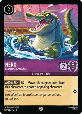 Nero - Fearsome Crocodile | Cold Foil (65/204) [Reign of Jafar]