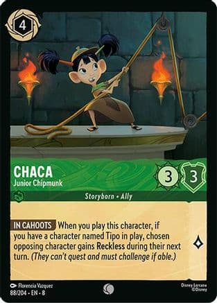Chaca - Junior Chipmunk | Cold Foil (88/204) [Reign of Jafar]