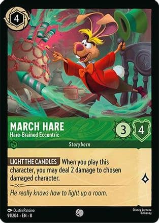 March Hare - Hare-Brained Eccentric | Cold Foil (91/204) [Reign of Jafar]