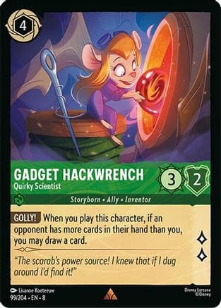 Gadget Hackwrench - Quirky Scientist | Cold Foil (99/204) [Reign of Jafar]