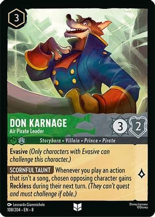 Don Karnage - Air Pirate Leader |  (108/204) [Reign of Jafar]
