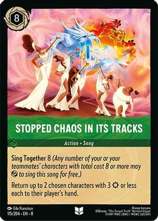 Stopped Chaos in Its tracks | Cold Foil (115/204) [Reign of Jafar]