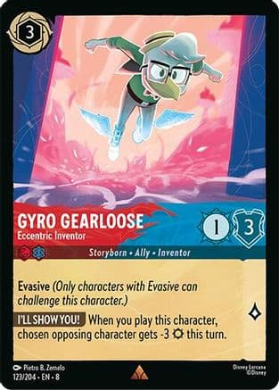 Gyro Gearloose - Eccentric Inventor | Cold Foil (123/204) [Reign of Jafar]