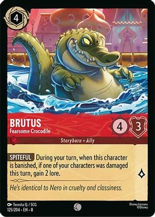 Brutus - Fearsome Crocodile | Cold Foil (125/204) [Reign of Jafar]