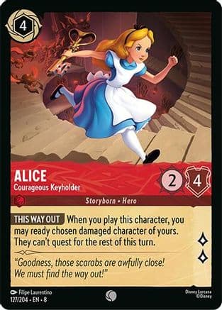 Alice - Courageous Keyholder | Cold Foil (127/204) [Reign of Jafar]