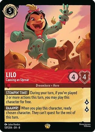 Lilo - Causing an Uproar | Cold Foil (137/204) [Reign of Jafar]