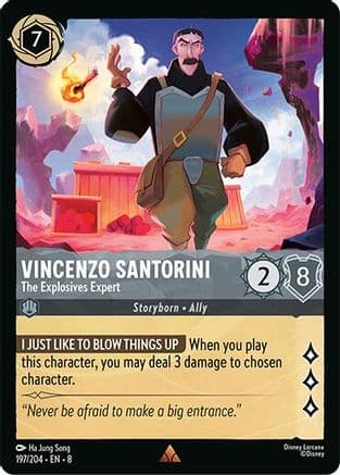 Vincenzo Santorini - The Explosives Expert | Cold Foil (197/204) [Reign of Jafar]