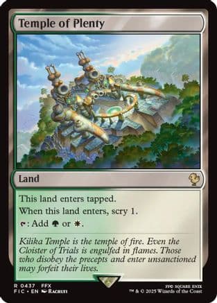 Temple of Plenty (437) [Commander: FINAL FANTASY]