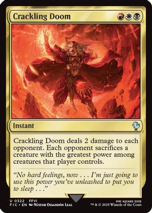 Crackling Doom (322) [Commander: FINAL FANTASY]