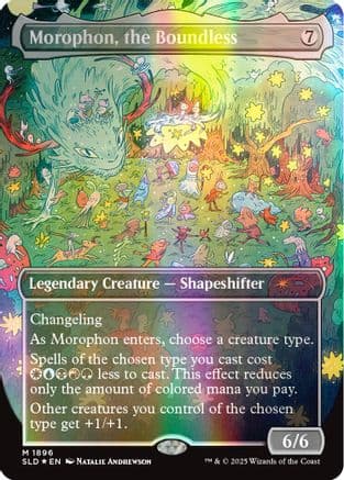 Morophon, the Boundless (Double Rainbow Foil) (1896) [Secret Lair Drop Series]  Foil