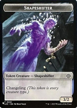 Shapeshifter // Cat Double-Sided Token (1 // 11) [Secret Lair Drop Series]