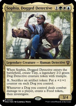Sophia, Dogged Detective |  (MKC-8) [The List]