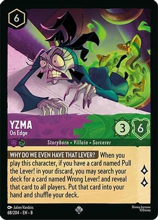 Yzma - On Edge | Cold Foil (68/204) [Reign of Jafar]