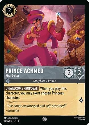 Prince Achmed - Rival Suitor | Cold Foil (184/204) [Reign of Jafar]