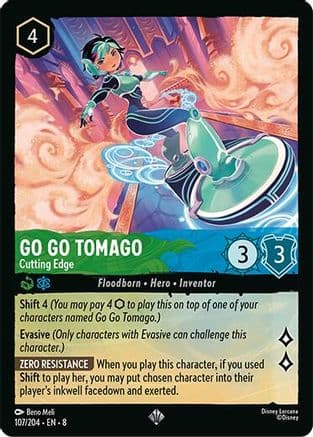 Go Go Tomago - Cutting Edge | Cold Foil (107/204) [Reign of Jafar]