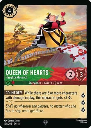 Queen of Hearts - Haughty Monarch |  (105/204) [Reign of Jafar]