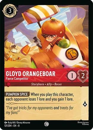Gloyd Orangeboar - Fierce Competitor | Cold Foil (121/204) [Reign of Jafar]