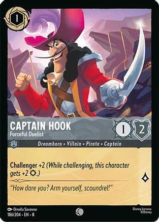 Captain Hook - Forceful Duelist |  (186/204) [Reign of Jafar]