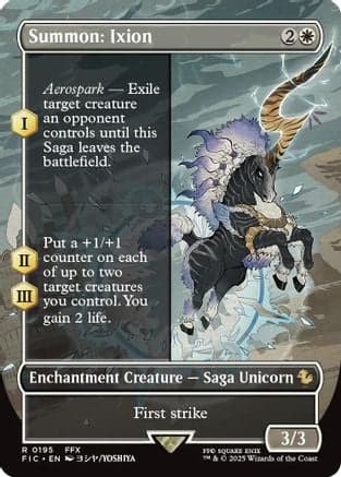 Summon: Ixion (Borderless) (195) [Commander: FINAL FANTASY]  Foil