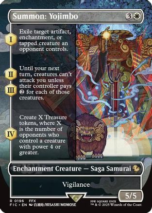 Summon: Yojimbo (Borderless) (196) [Commander: FINAL FANTASY]