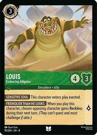 Louis - Endearing Alligator | Cold Foil (95/204) [Reign of Jafar]