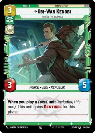 Obi-Wan Kenobi - Protective Padawan |  (096/264)  [Legends of the Force]