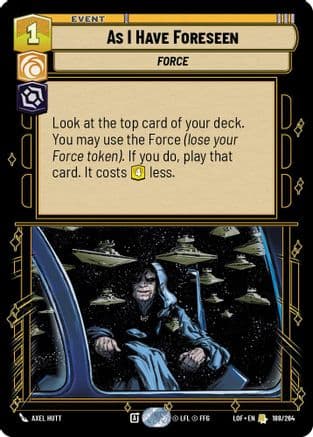 As I Have Foreseen |  (188/264)  [Legends of the Force]