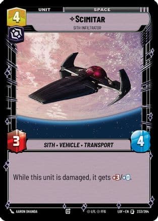 Scimitar - Sith Infiltrator |  (233/264)  [Legends of the Force]