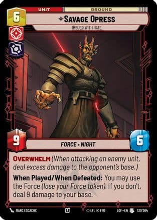 Savage Opress - Imbued With Hate |  (137/264)  [Legends of the Force]
