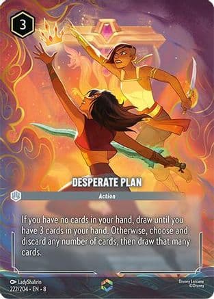 Desperate Plan (Enchanted) | Holofoil (222/204) [Reign of Jafar]