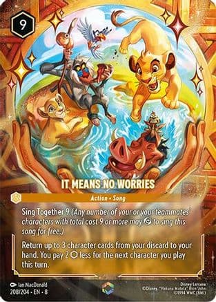 It Means No Worries (Enchanted) | Holofoil (208/204) [Reign of Jafar]