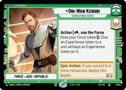 Obi-Wan Kenobi - Courage Makes Heroes |  (008/264)  [Legends of the Force]
