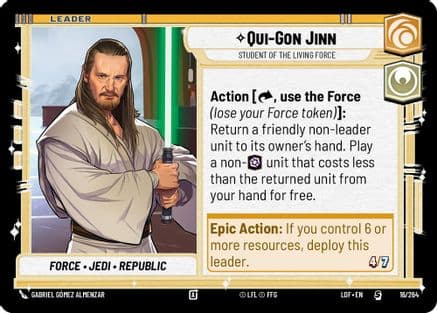 Qui-Gon Jinn - Student of the Living Force |  (016/264)  [Legends of the Force]
